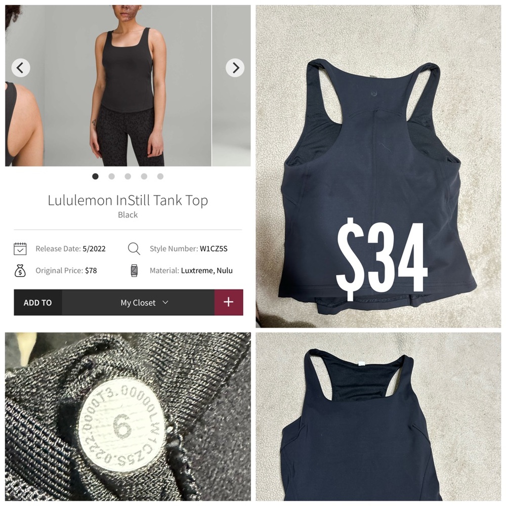 Lululemon In Still Tank